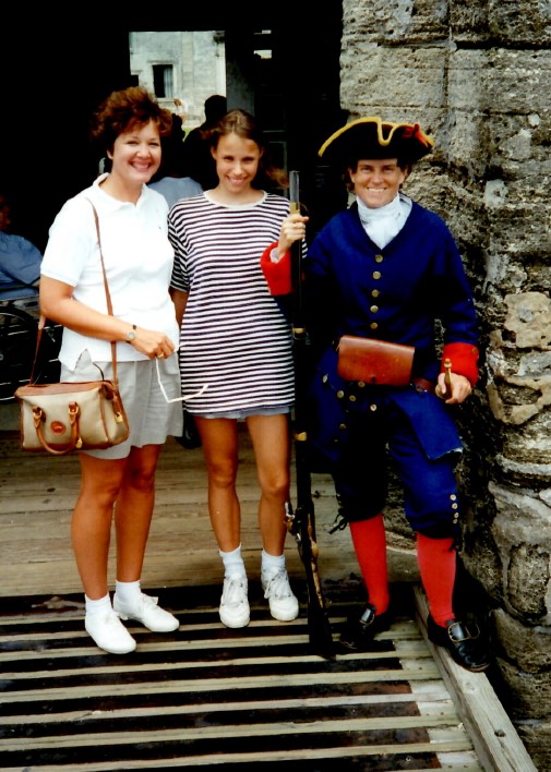 Sina and Nancy in St. Augustine during the summer of 1995