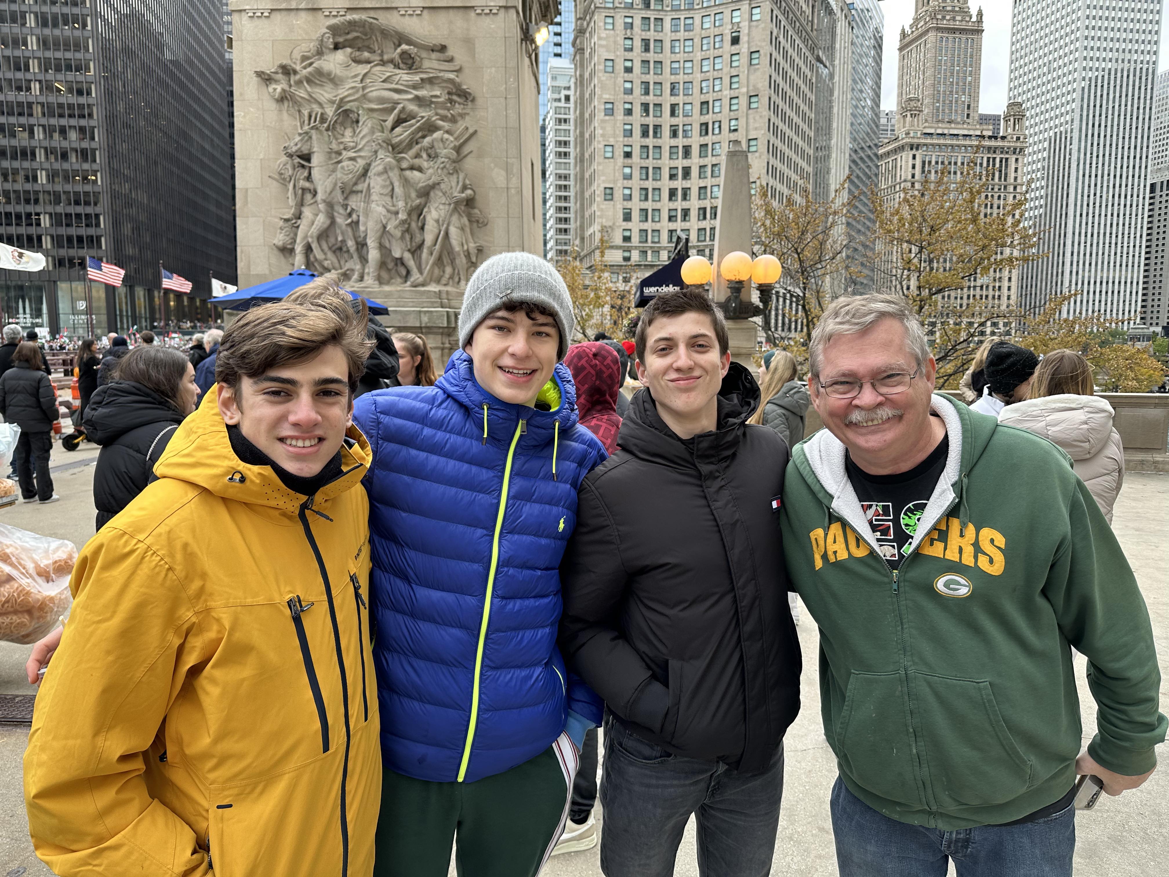 Nico, Ben, Louis and Jeffrey in Chicago