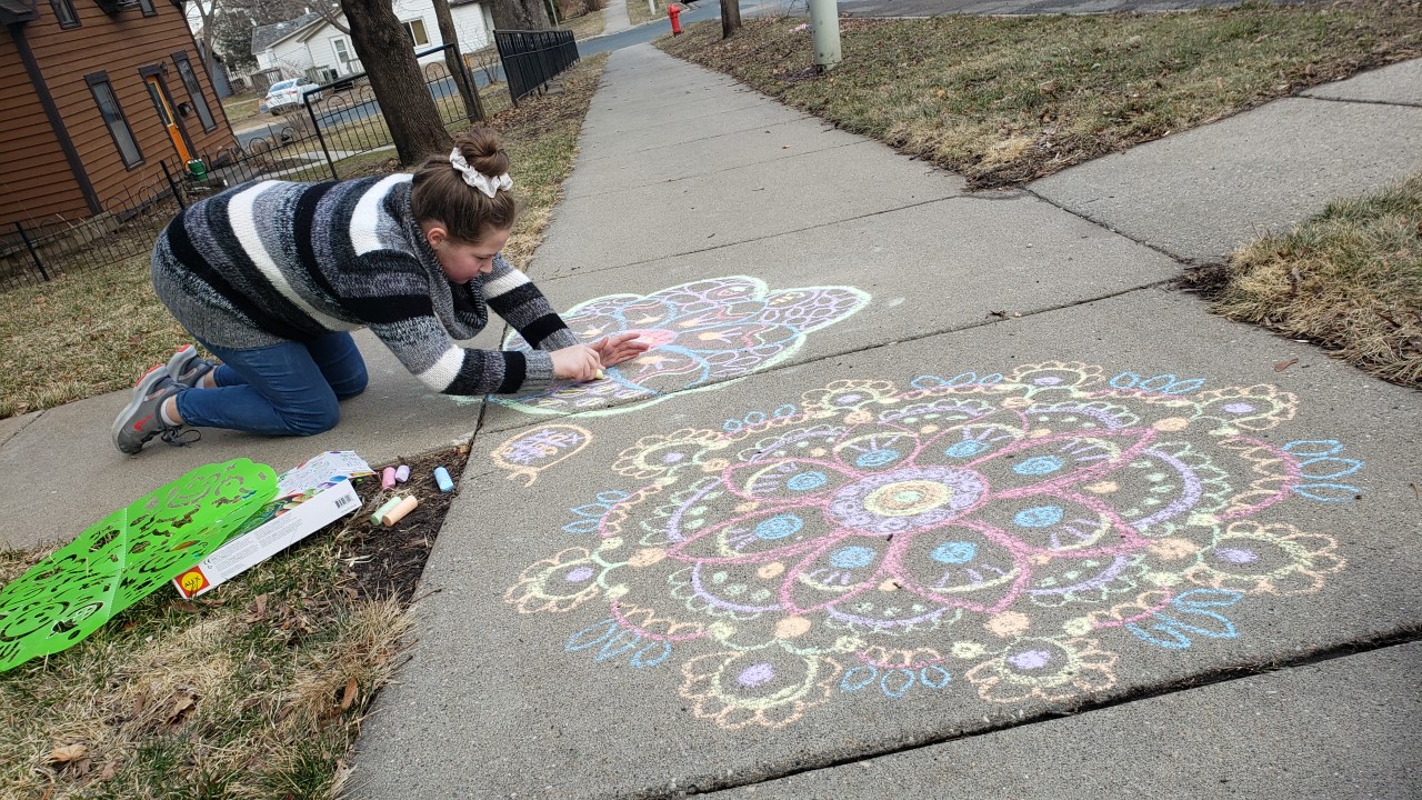 Sidewalk art