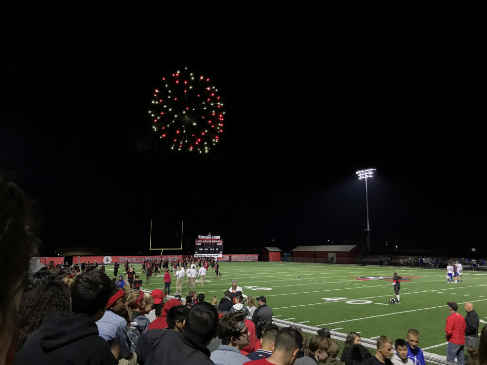 My first homecoming football game.