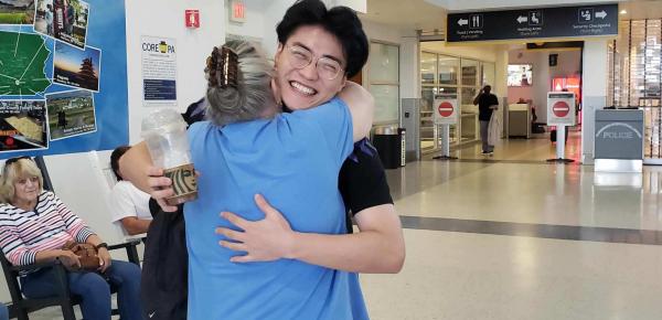 Welcome hug