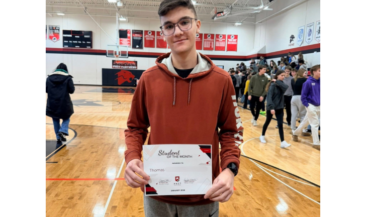 Thomas - student of the month